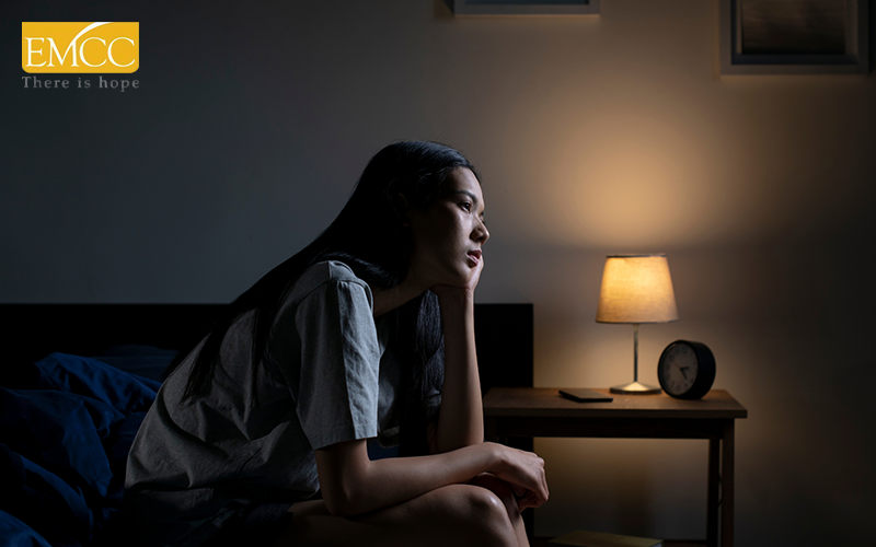 Young woman experiencing emotional distress