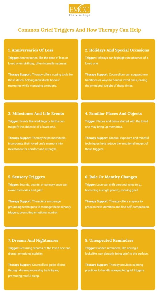common grief triggers and how therapy can help